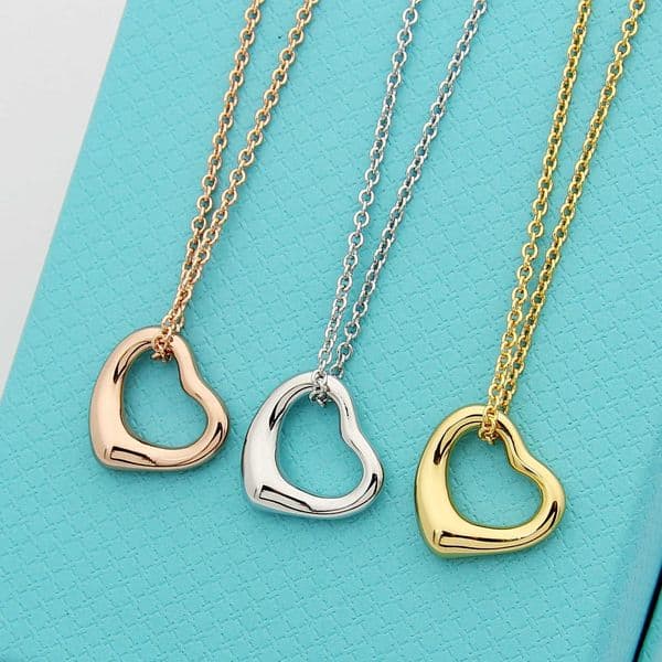 Necklace Designer For Women Necklace Yajin Jewelry Letter Hollow Heart Necklace Couple Heart Glossy Necklace Versatile Heart Necklace L260610OLRK