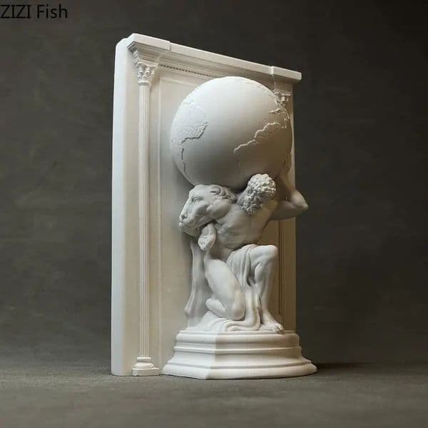 Hercules Mythical Figures Plaster Statue Desk Decoration Ornaments Creative Artwork Characters Sculpture Room Aesthetic Decor 260507