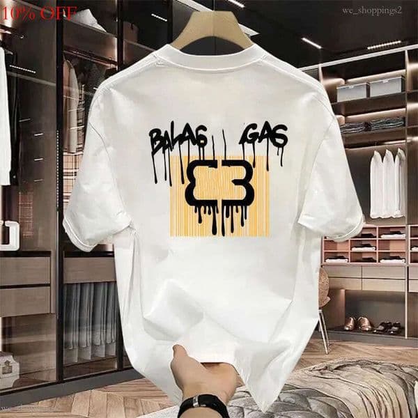 Men's T Shirts Summer Men Tops Shirt Women Cotton Hip HopCasual Streetwear Fashion Brand Print Man Clothig Tee Short Sleev M-5XL
