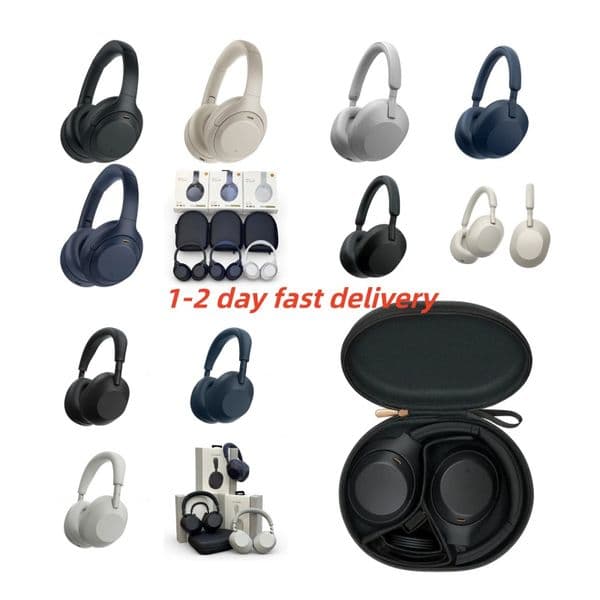 WH-1000 XM4 5 6 Headphones are truly wireless High Resolution Headwear Wireless Noise Reduction Stereo Earphones with box