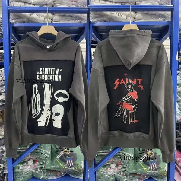 Trendy 26Ss Pullover Men Women Best Quality Heavy Fabric Oversized Hooded Hoodie Designer Long Sleeve Autumn Winter Fashion Clothing Size S-Xl