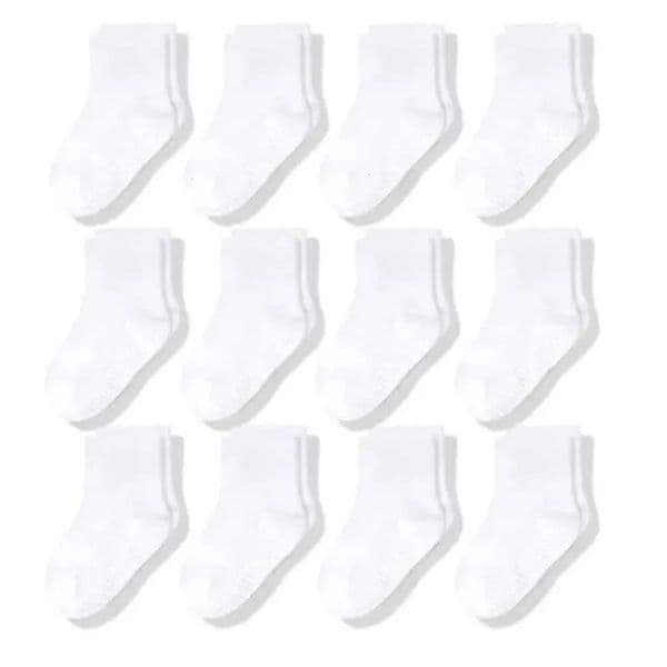 cologne 2026 New Designer Luxury 12 Pairs/Lot Non Slip Toddler With Grip For Boys Girls Art Infants Kids Anti Skid Baby D Cotton Crew Baby perfume Socks 1 7Year