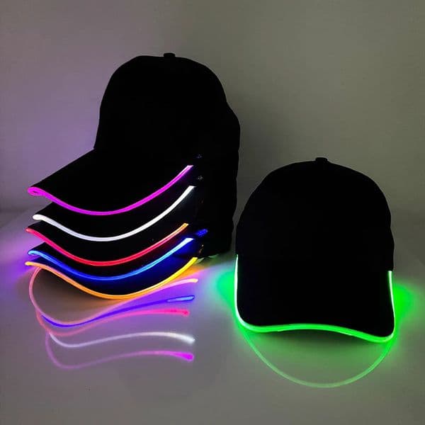 Trendy Light Up Glowing Baseball Hat LED Luminous Hip Hop Rap Cap DJ Dance NightClub Bar Party Props Neon Hiphop Hat Supplies 260509