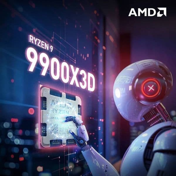 NEW AMD Ryzen 9 9900X3D 12-Core 24-Thread Processor 55GHz 120W L3128M DDR5 PCIe 50 Socket AM5 4NM R9 9900X3D but No Fan