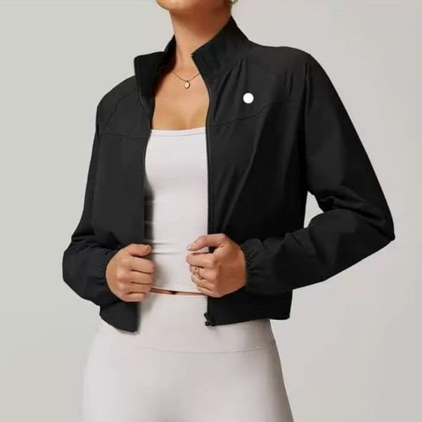 Jacket Women Yoga Womens Workout Sports gym Coat Fitness Jackets Sports Quick Dry Activewear Top Solid Zip Up Sweatshirt down jacket Sunscreen jacket