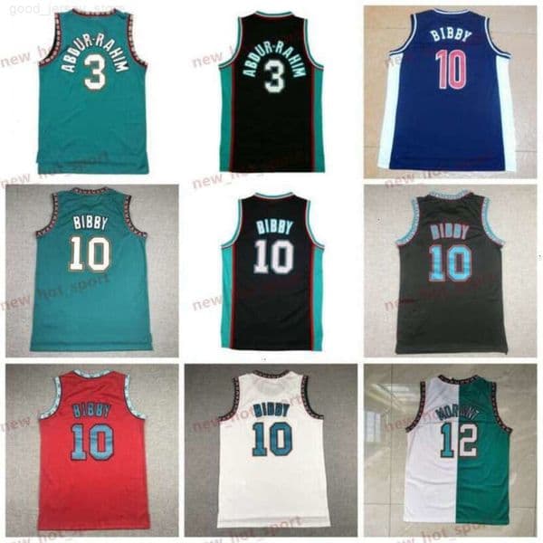 Vintage Basketball Jerseys - Bryant Reeves Mike Bibby Shareef Abdur-Rahim Ja Morant - Classic Retro Stitched Green Black White Red