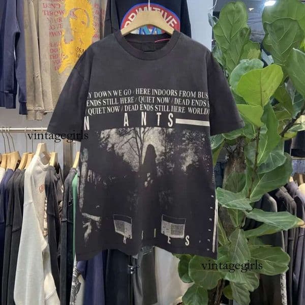 Fashion Trendy Summer Men's Casual Printed High-Quality Street Pure Cotton T-Shirt Retro Loose Tshirts High-End Brand T Shirt Short Sleeve Summer Clothing Size S-Xl