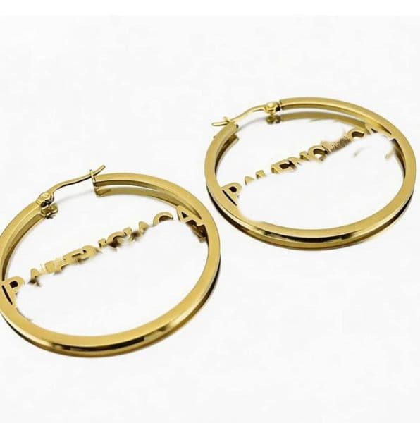 Vintage Hoop Earrings Gold plated women Ear studs Designer Jewelry For evening party