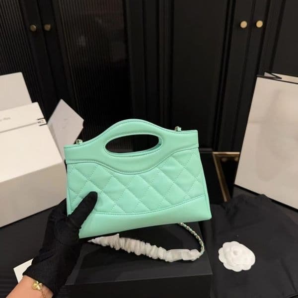 top New Designer bag 26ss Vintage 31 purple bag Women hoboT Bag silver Hardware fashion brand Classic Cross Body womens Bag Luxury Handbag leather bags