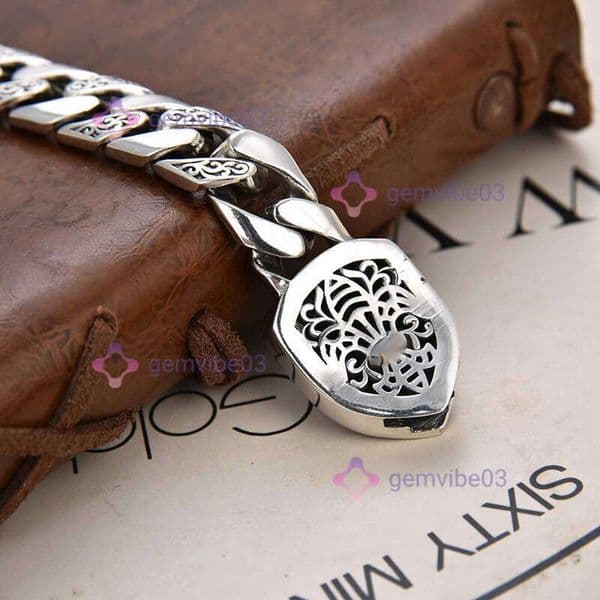 Xiangxu New Retro Domineering Lion Bracelet Personality Men's Punk Rock Fashion Cuban Chain Style Hip hop jewellery