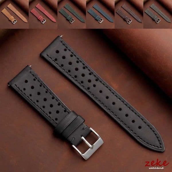 Quick Release Vintage Genuine Leather Band 18mm 19mm 20mm 22mm 24mm Crazy Horse Men Women Strap Breathable Brelet L260509