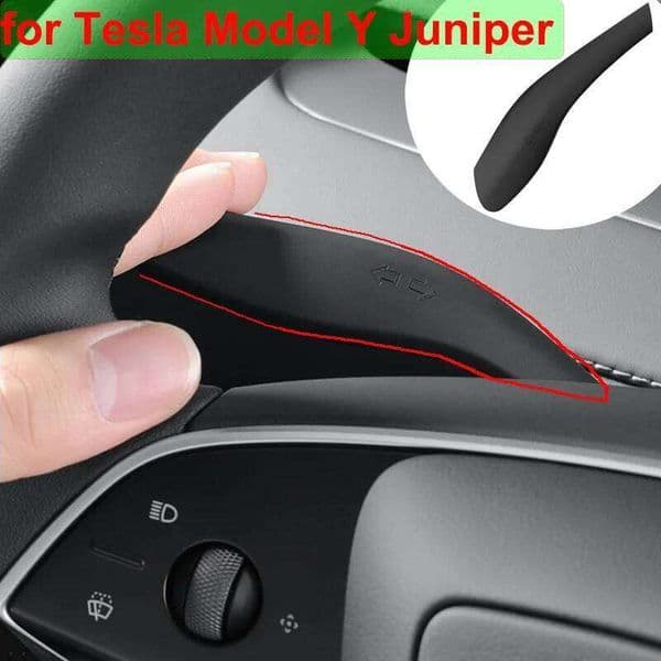 For Tesla Model Y Juniper 2025 Gear Shift Steering Lever Handle Protection Shifter Shell Knob Cover Launch Car Accessories