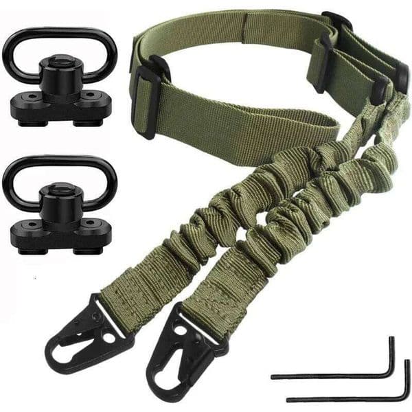 Tactical 2 Points Extra Long Rifle Sling Two Point Gun Slings Standard Strap With Metal Hook QD Rope Accessory 26W05011