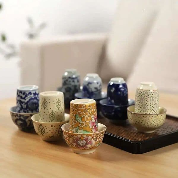 ceramic teacup porcelain wenxiang cup chinese kung fu cup drinkware 260508