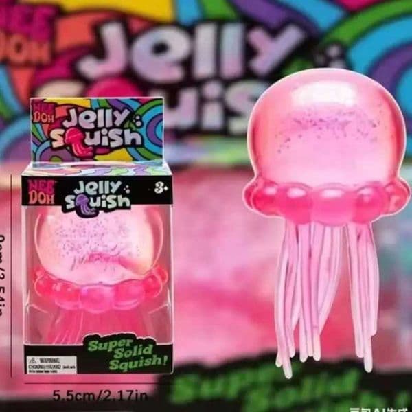 New Schylling Jellyfish Healing Series Needoh Nice Cube Stress Relief Pinch Toy Childrens Gift X260511