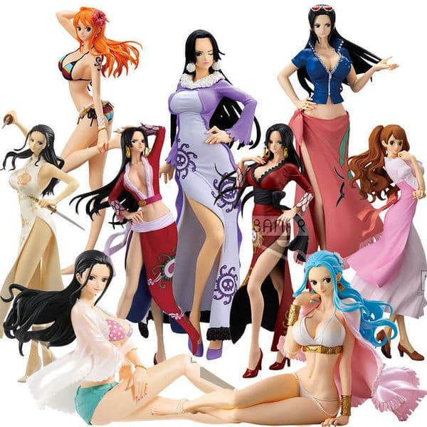 Charming One Piece Figures from Eyewear Factory Empress Nami Robin Vivi White Star Princess Califa and Belflower Collectible Figures L260509