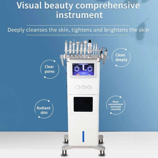 Vertical Upd Model 3Rd Microdermabrasion Visual Camera Bubble Cleaning Oxygen Spray Aqua Peeling Dermabrasion H2o2 Salon For Anti-Aging Skin Beauty