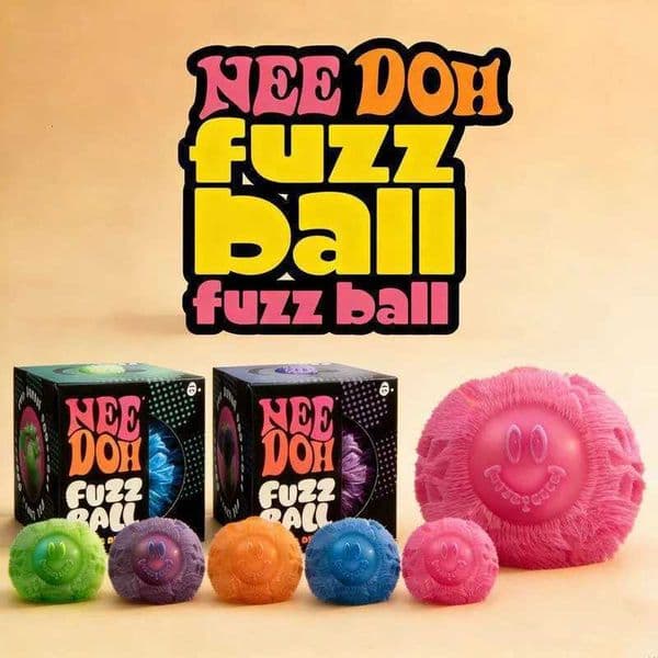 NeeDoh Fuzz Relief Fidget Toy Flower Smile Soft Stress Relief Toy Jellyfish Squish Modeling Waterproof Play Sensory Toy Gift X260511