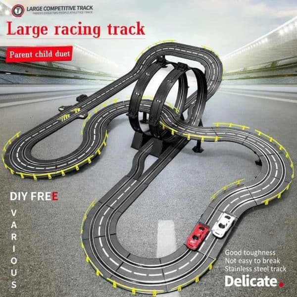 2026 Plane 1 43 Scale RC Railway Accessories Toy Electric Race Track Vehicle Double Battle Speedway Professional Slot slot car Car Circuit Racing Gift Y250825 Car