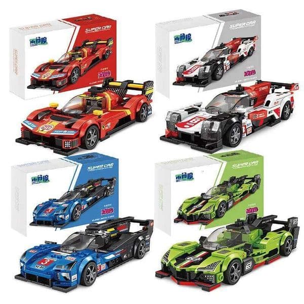 11 Types Speed Champions Car Hypercar Building Blocks MOC Construction Bricks Famous Sport Vehicle Toys Gift For Children Kids W260511