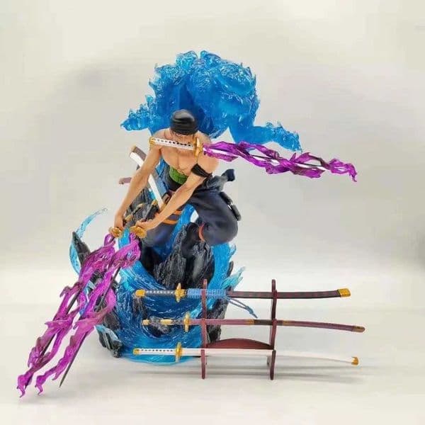 One Piece GK Action of Madness - Roronoa Zoros Snow Leopard Hunting Scene Illuminable Boxed Figure L260509