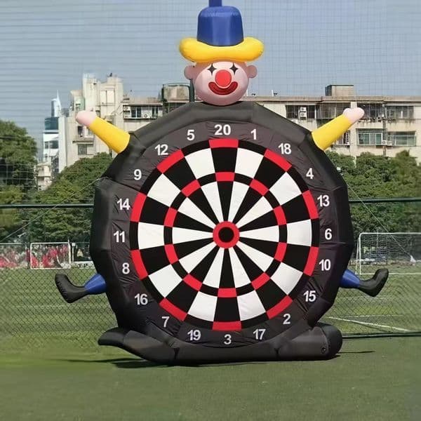 Large inflatable dart target shooting target sports equipment air model Equipped with a blower and 4 soccer balls
