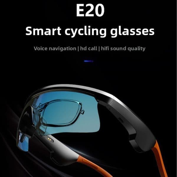 E AI Translation Smart Glasses Bluetooth Call Music Player GPS Navigation UV Protection Outdoor Cycling Sports Sunglasses
