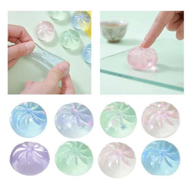 2026 New Mini Bun Squeezable Pressure Ball Reusable Low Rebound Decompression Toys Fools Day Prank Gift Unique Home Decoration X260511
