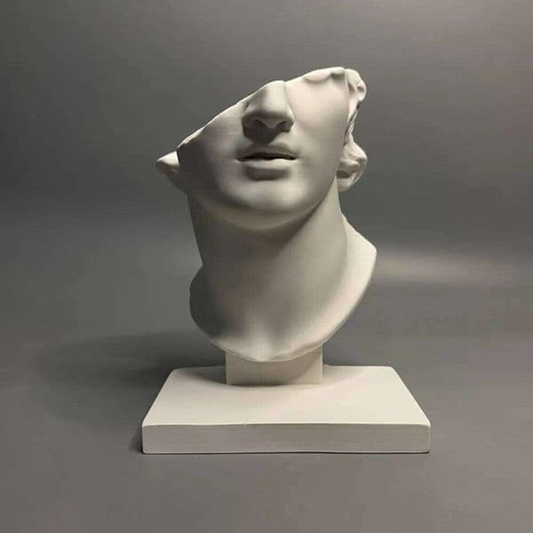 European Half Head Figures Plaster Statue Desk Decoration Artwork Ornaments Roman Characters Sculpture Room Aesthetic Decor Gift 26W05011