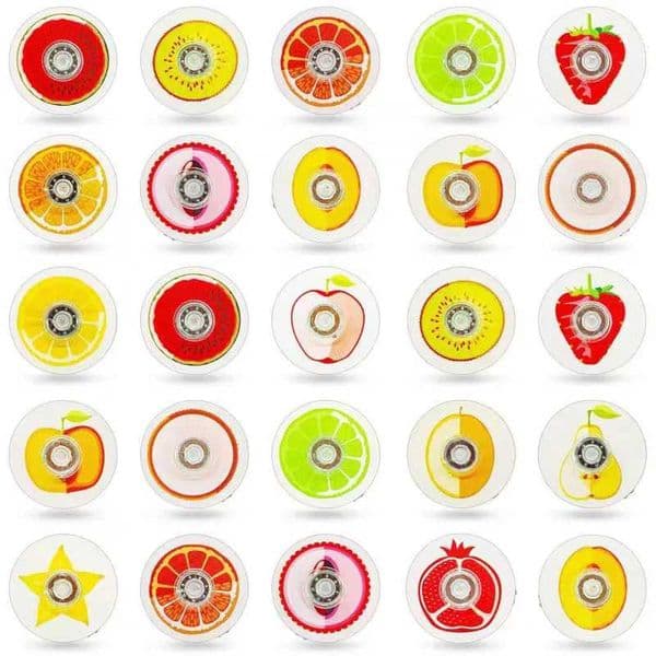 10PCS Fruit Style Small Fidget Spinners Stress Relief Sensory Toys for Kids Party Favors Goodie Bag Stuffers Classroom Prizes Z260511 Z260511