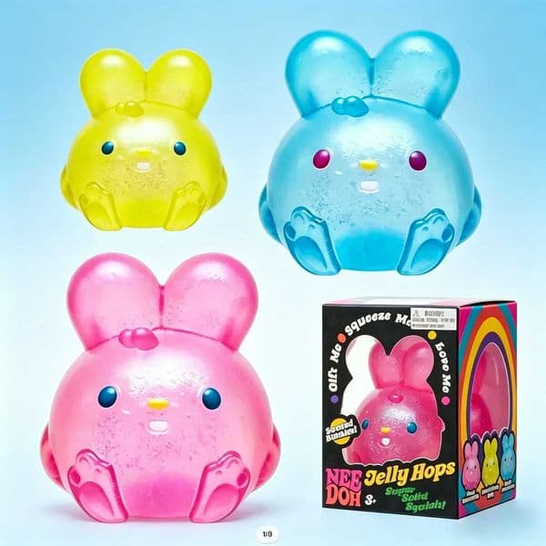 Schylling NeeDoh Nice Cube Sensory Fidget Toy Squishy Stress Relief Cube for ADHD Anxiety Focus Support Gift X260511