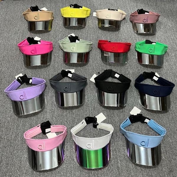 Unisex Letter Embroidery Sun Visor Hat Designer Sun Hat Adjustable Reflective UV Protection Cap for Outdoor Sports Beach