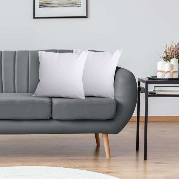 Utopia Bedding 18X18 Pillow Set Of 2 White Indoor Decorative Throw Pillows For Bed Sofa Couch Soft Supportive And Fluffy Cushion Inserts