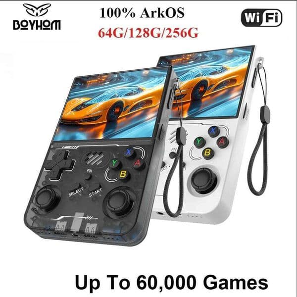 100% ArKOS R36XX Retro Handheld Console Linux System 3.5 Inch IPS Screen 64/128GB/256GB Game Player R36S updated version W260511
