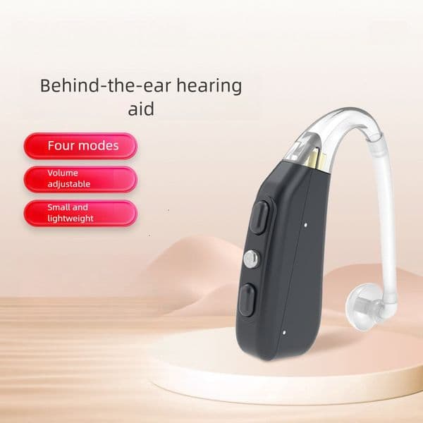 aid for the elderly, behind-the-ear hearing compensator with sixteen-channel intelligent noise reduction,
