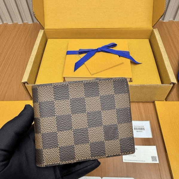 12A Designers MULTIPLE Wallet Paris Plaid Style Mens billfold Women Purse High-end Water ripple flowers SLENDER Wallets handbag With box dust bag M60895