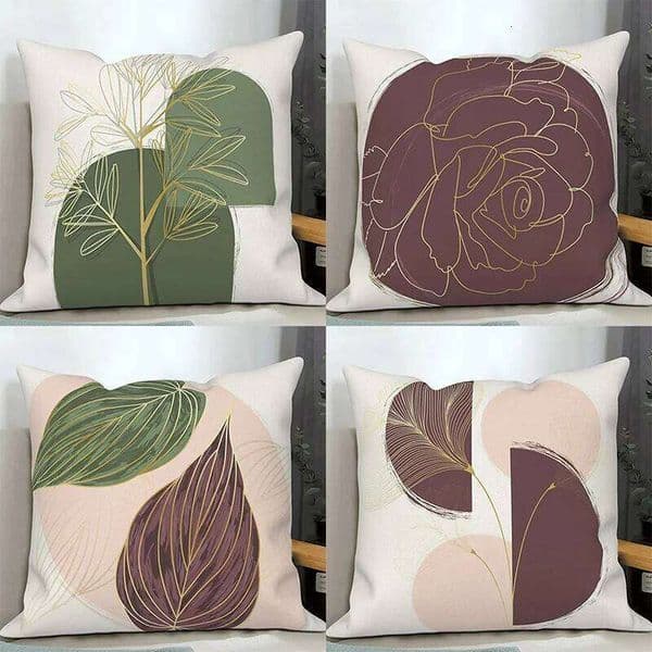 Home Decor Abstract Floral Leaf Covers Pattern Cushion Suitable for Sofa Bedroom Car Pillow Case Cover 26Y0509