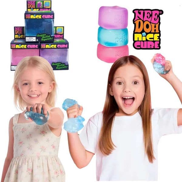 Jellyfish Trending Nee Cube Doh Squish Toy Soft Jelly Squeeze Stress Relief Fidget Toy Sensory NeeDoh for Kids Adults X260513