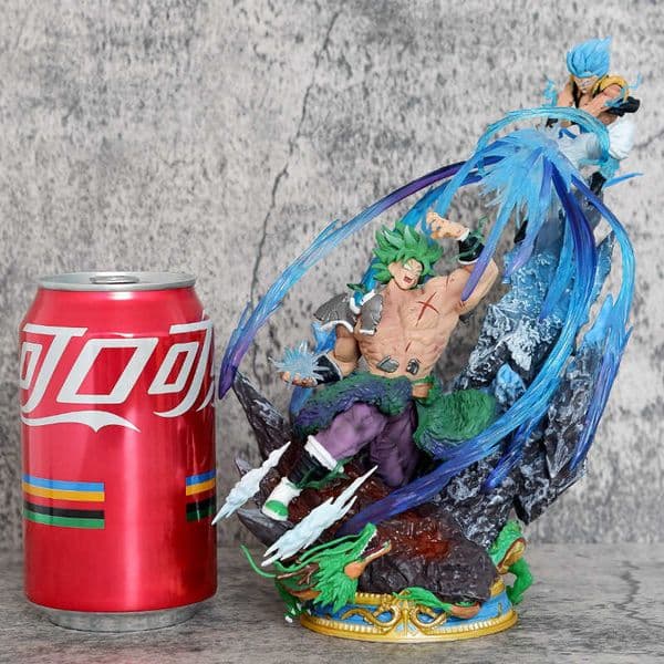 Dragon Ball Saiyan Figure Broly VS Gogeta Anime Model Statue Gift L260509