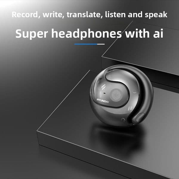 HY T pro Ear Hook Smart Bluetooth Earphones Multi Language Real Time Translation Reading and Writing Wireless Sports Headset
