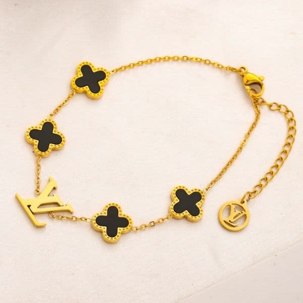 Luxury Bracelet for Women 18K Gold Plated Stainless Steel Adjustable Chain Bracelet Hypoallergenic Fashion Jewelry