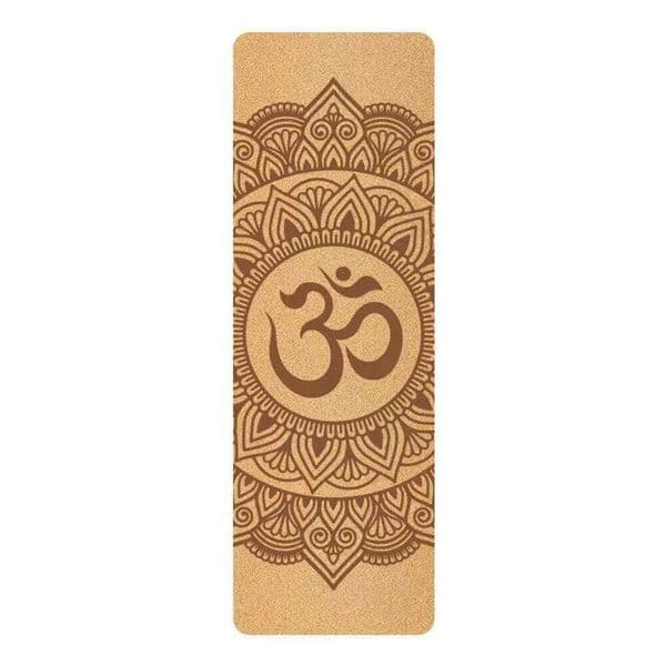 6mm Thickness Fashion Non Slip Eco Friendly Cork Yoga Fitness Mat for Pilates Floor Workouts 72"x23" 26L0511