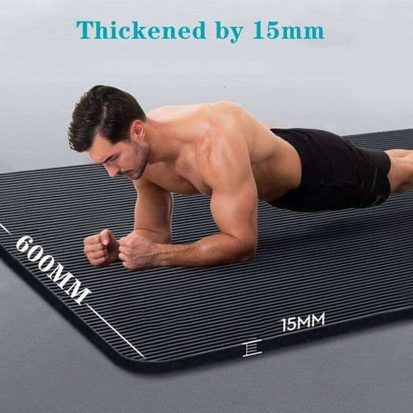 Pilates Mat 15mm Thicknes Non Slip Yoga Cushion Travel Fitness Exercise Pad for Women Home Gym Floor Workout 26L0511