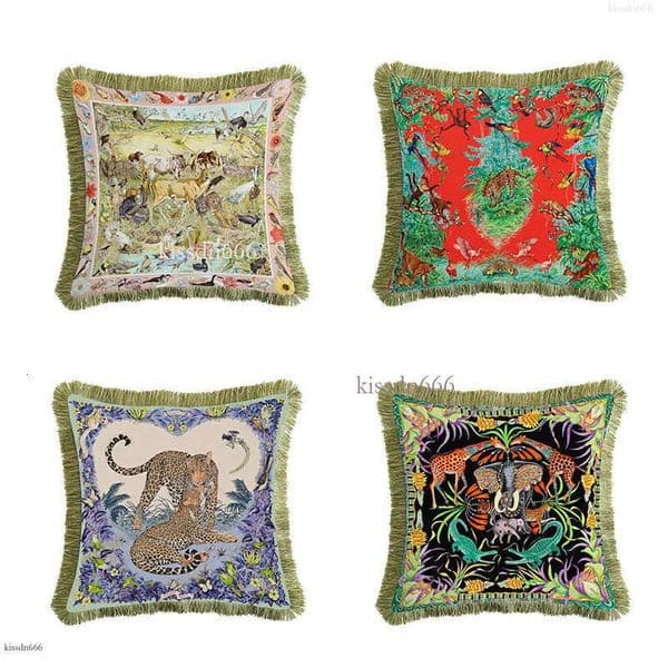 European luxury pillow model room bay window car tassel cushion pillowcase with core waist pillow home sofa decoration