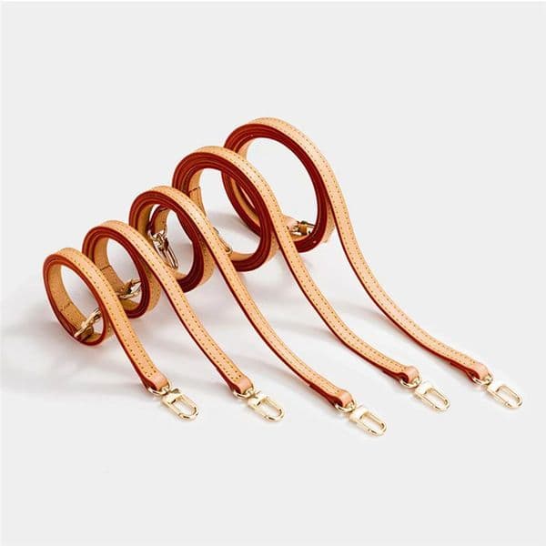 1cm Width Genuine Vachetta Leather Nonadjustable Bag Strap Shoulder Belt For Women Handbag Lady Pochette 59120cm Long 251022BJ