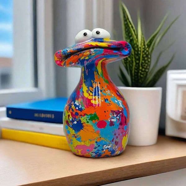 Charming Big-Mouth Frog Resin Figurine - Versatile For Christmas,Halloween Decorations,Home Decor Collectible Figurines 26W05011