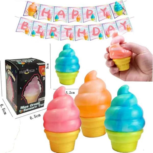 9cm Needoh Ice Cream Sensory Blocks Soft Pinch Fidget Toys Creative Venting Stress Relief Souvenir Gifts X260511