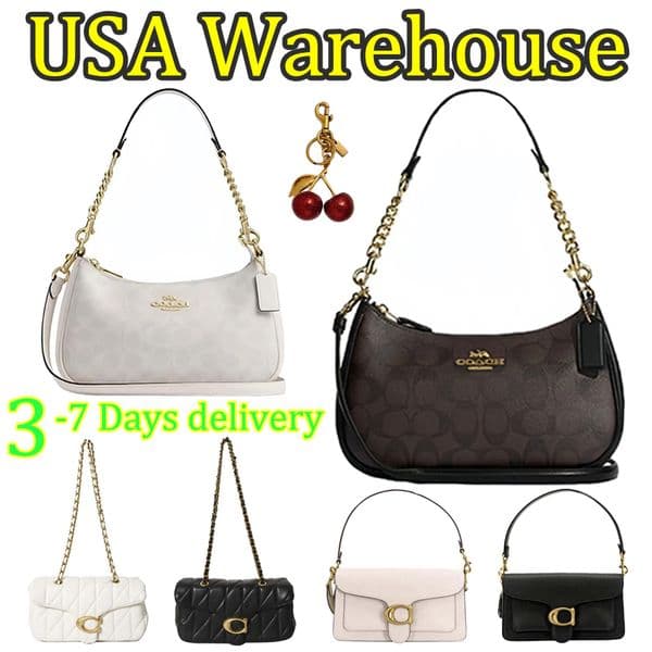 Designer Bags Luxury Bag Shoulder Bag White Lump under the arm Chain-Strap Bag Brown Classic Leather Crossbody Straps Handles Women's Fashion Bag Fast Shipping