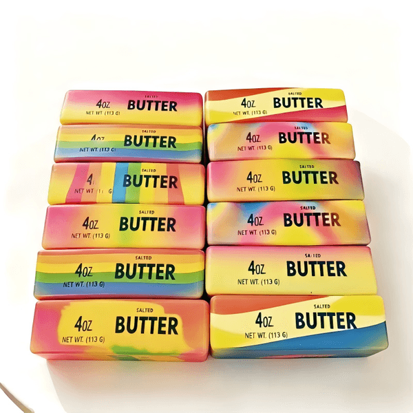 Antistress Butter Fidget Toys Squishy Elastic Cheese Stick Funny Decompression Stress Relief Games Toy for Adults Kids Hot Selling