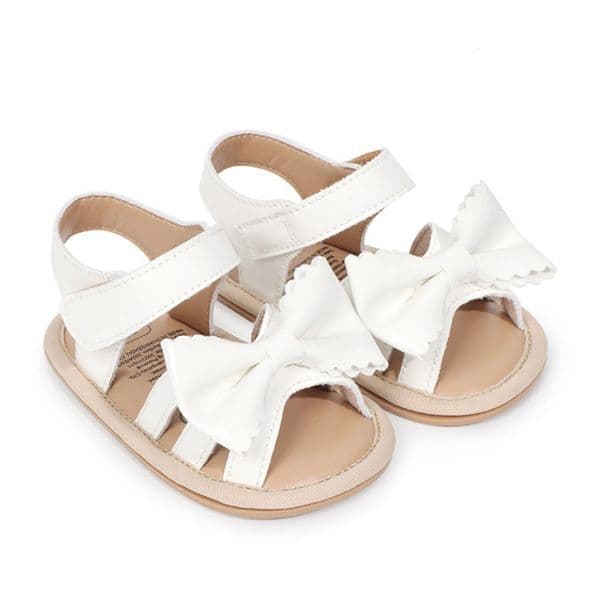 0-12months Girls baby Sandals Bow Decor Anti-Slip Soft Sole summer Sandals Shoes for baby girls 260508